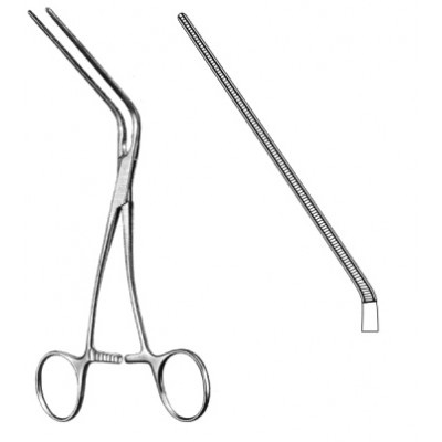 LELAND-JONES Atrauma Blood Vessel Forceps 19 cm