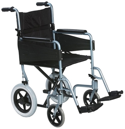 Lightweight Transit Wheelchair Chrome