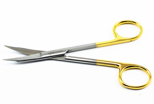 GOLDMAN-FOX TC Scissors Pointed Curved 13 cm