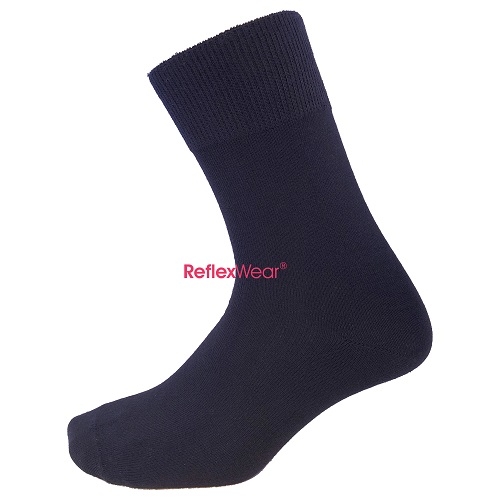 Thin Diabetic Socks in Black - Small Size (35-38)