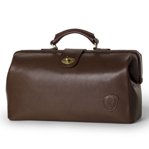 Natural Italian Leather Doctors Bag - Brown
