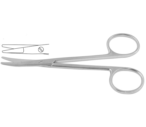 KILNER Dissecting & Vascular Scissors Straight 12 cm