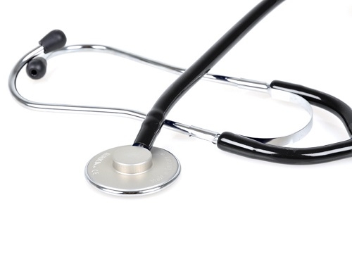  Erkaphon Adult Stethoscope Single Tube Black 