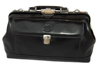 Biella leather bag for women in Black