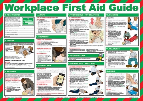 Workplace First Aid Guide Poster