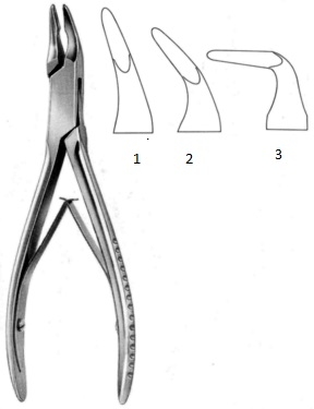 BLUMENTHAL Bone Rongeur Forceps Slight Bend 16.5 cm