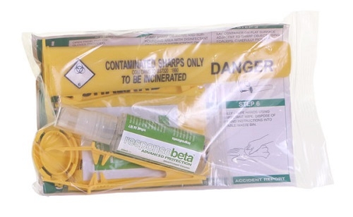1 Application Sharps Handling Kit Clear