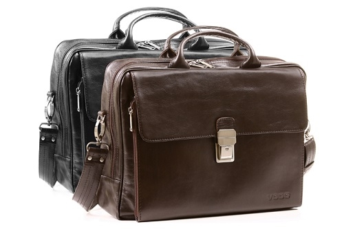 Doctors Leather Laptop Bag in Brown