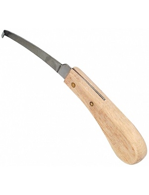 Hoof Knife With Stainless Blade  Right Hand 