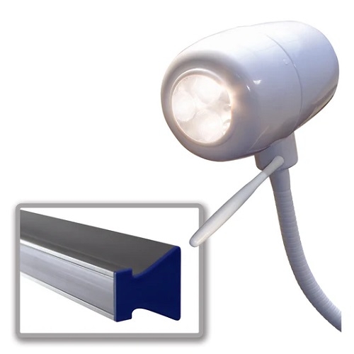 Highly Efficient Bed-Head Light With  Medical Rail