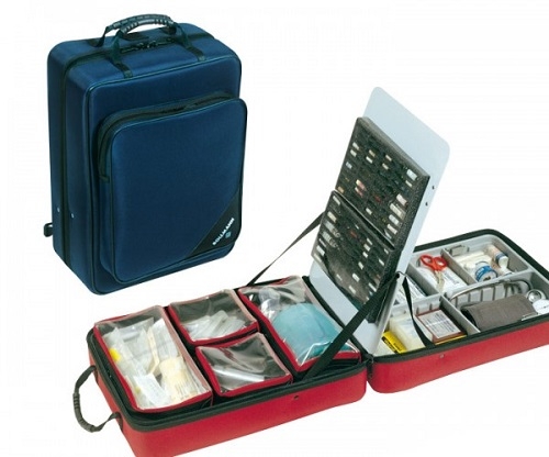 Red Nurses Promed Bag With Shoulder Straps