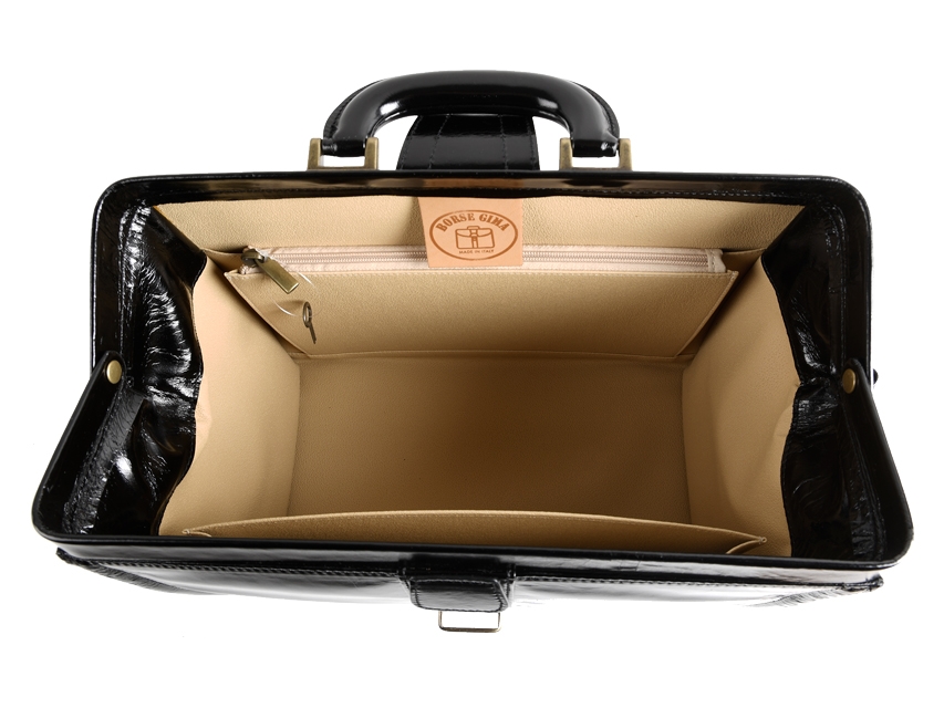 	Elegant Durable Black Leather Doctors Bag