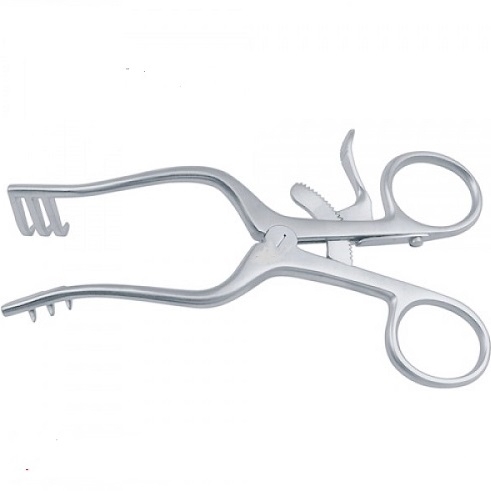 WEITLANER-WULLSTEIN Retractor 3:4 Prongs Sharp 13 cm