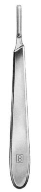 Collin Scalpel Handle No. 8 With Hollow Handle 13.5 cm