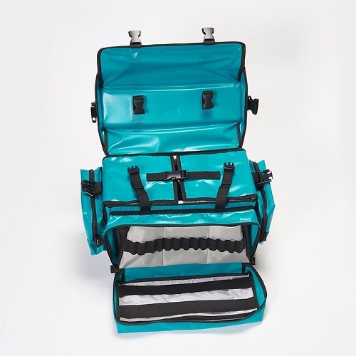 Emergency Grab Bag with Padded Cylinder Section Green 