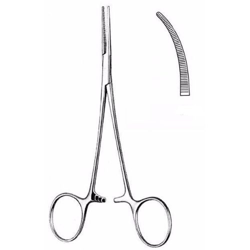 LERICHE Artery Forceps 1:2 Teeth Curved 15 cm