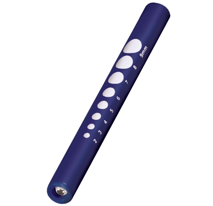 Pupil Gauge Disposable Penlight Navy 