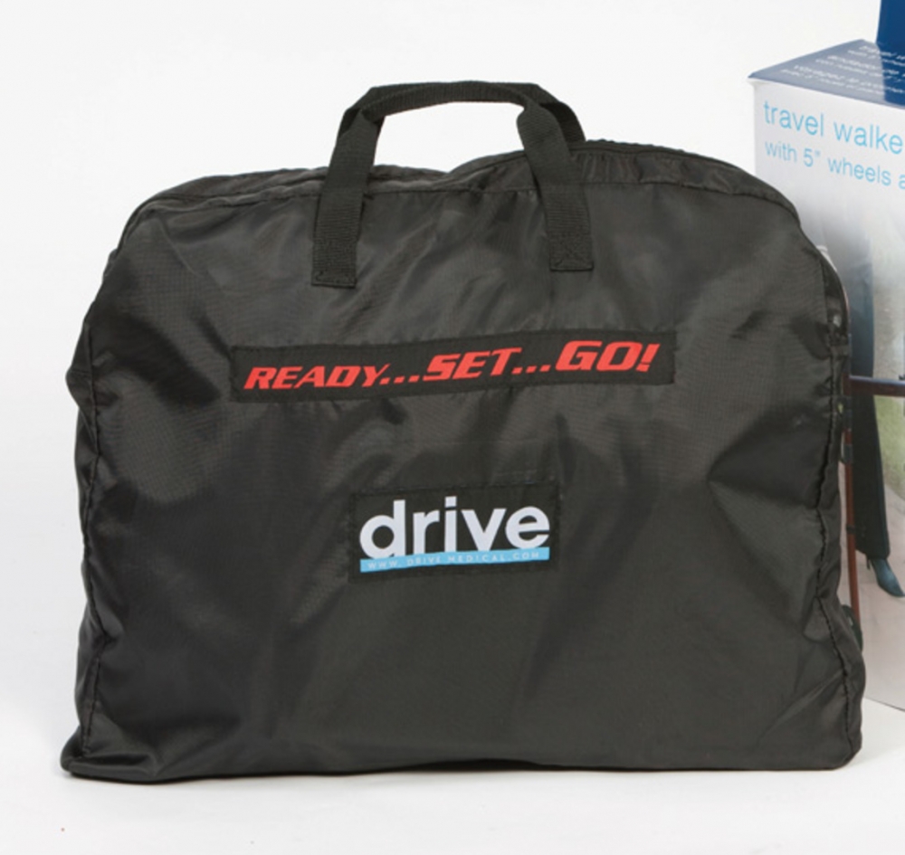  Delux Fold Up Walker In Red 